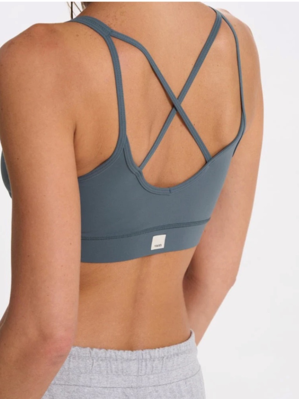 ❌ NO LONGER AVAILABLE | Vuori "Mindset" Sports Bra in Cloudy Blue-Gray, M
